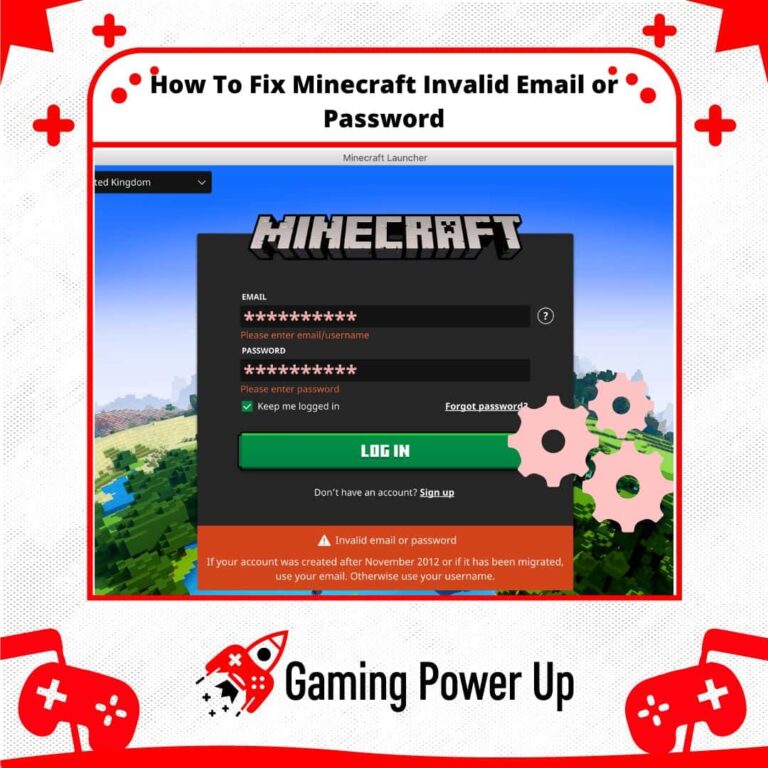 how to fix Minecraft “Invalid Email or Password”