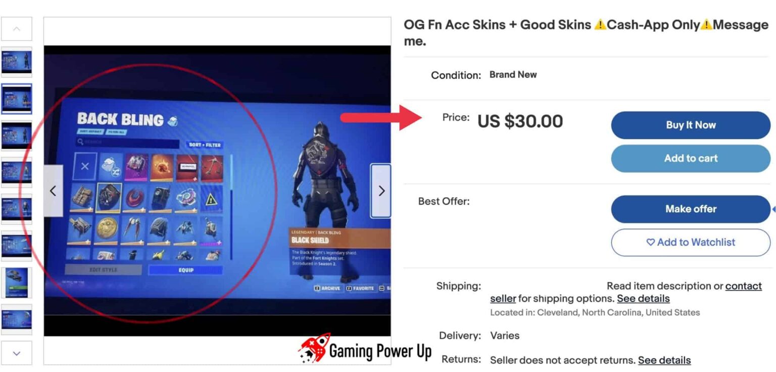 New Steps To Sell Fortnite Account On Ebay And Marketplaces [2024]