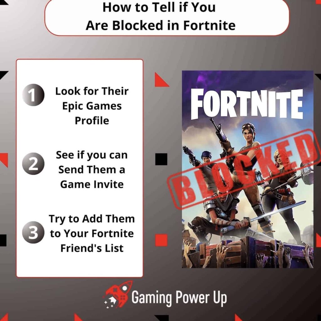 how to tell if you are blocked on fortnite