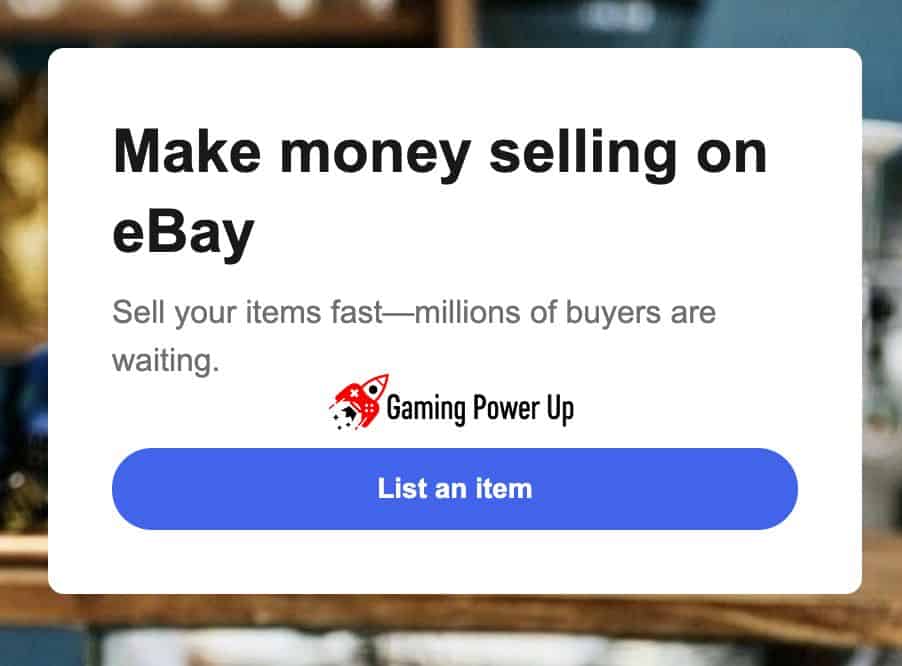 list an item ebay fortnite