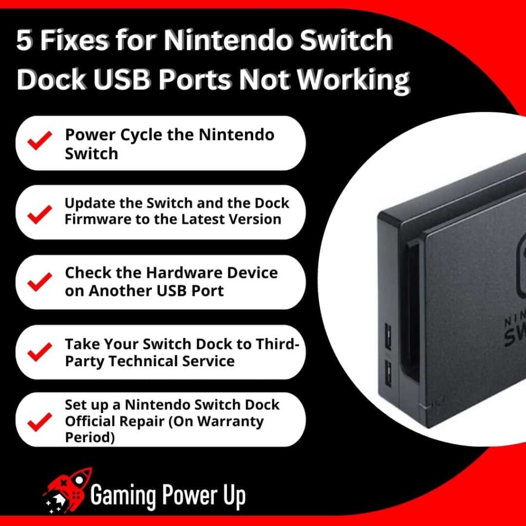 5 Fixes for Nintendo Switch Dock USB Ports Not Working