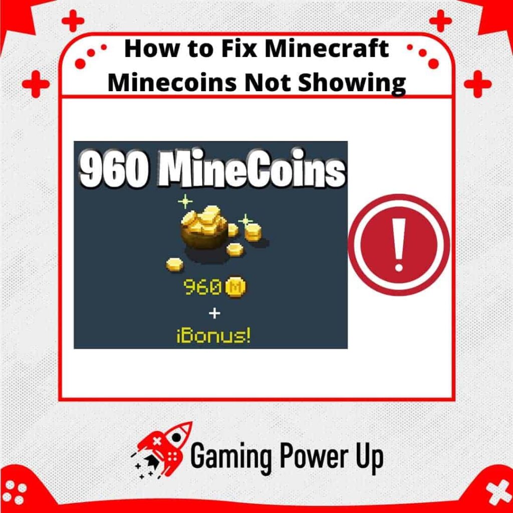 how to fix Minecraft Minecoins not showing