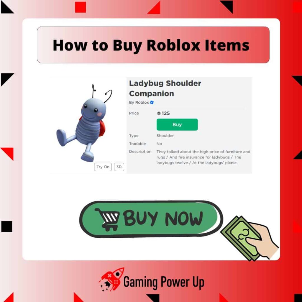 how to buy Roblox items