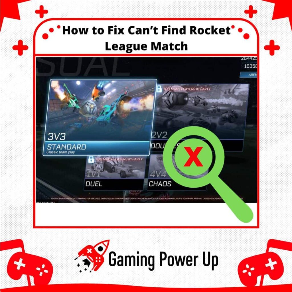 how to fix can’t find Rocket League match