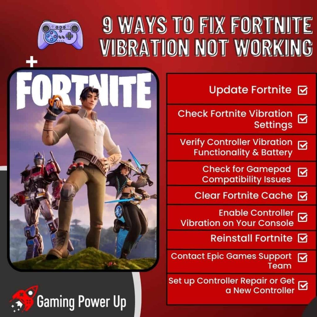 9 Ways to Fix Fortnite Vibration Not Working