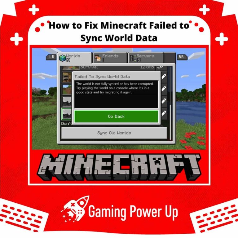 How to Fix Minecraft Failed to Sync World Data