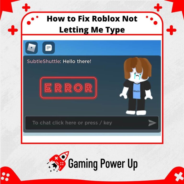 how to fix Roblox not letting me type