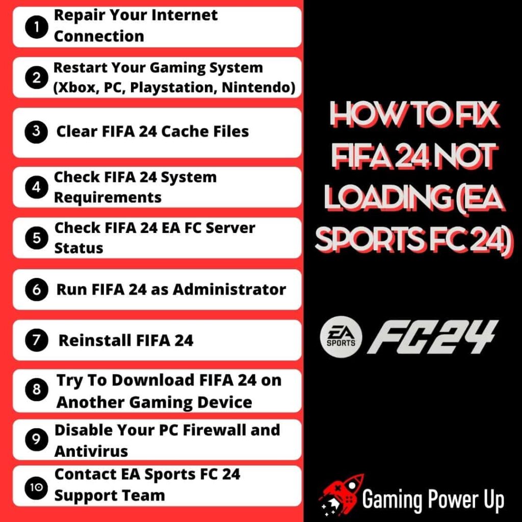 How To Fix FIFA 24 Not Loading (EA Sports FC 24)