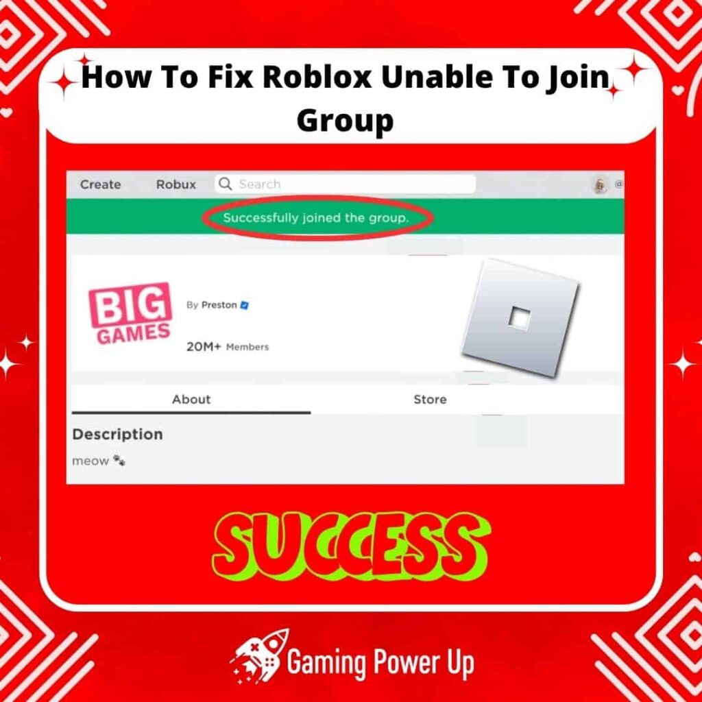 how to fix Roblox unable to join group error