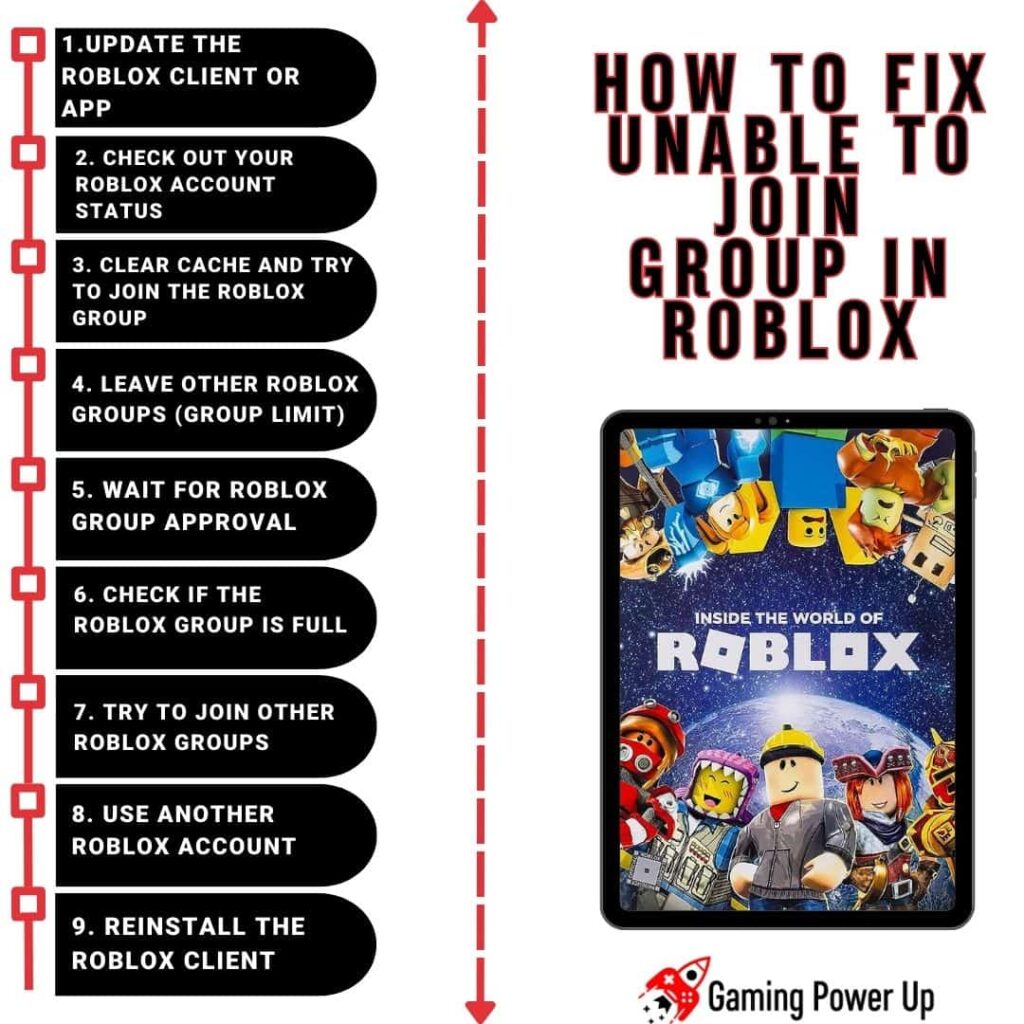 How To Fix Unable to Join Group in Roblox