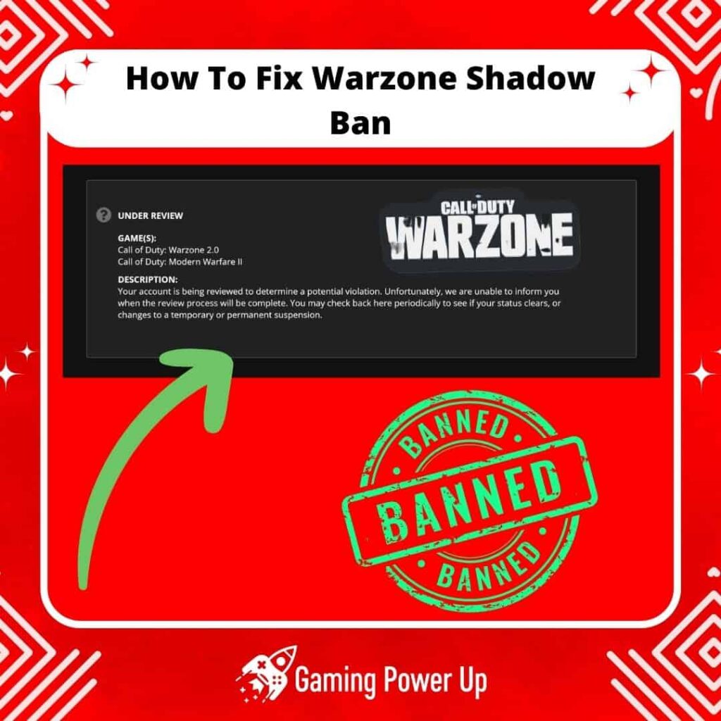 how to fix Warzone shadowban