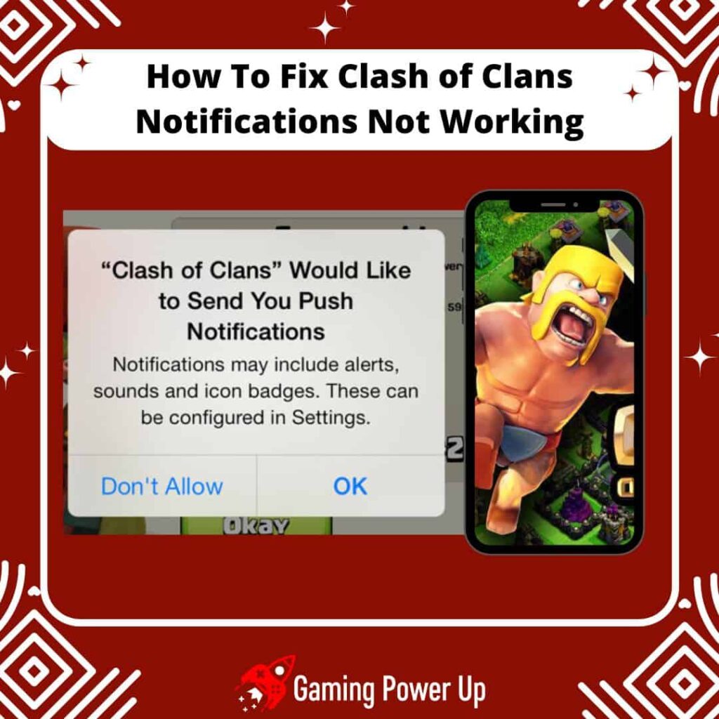 how to fix Clash of Clans notifications not working
