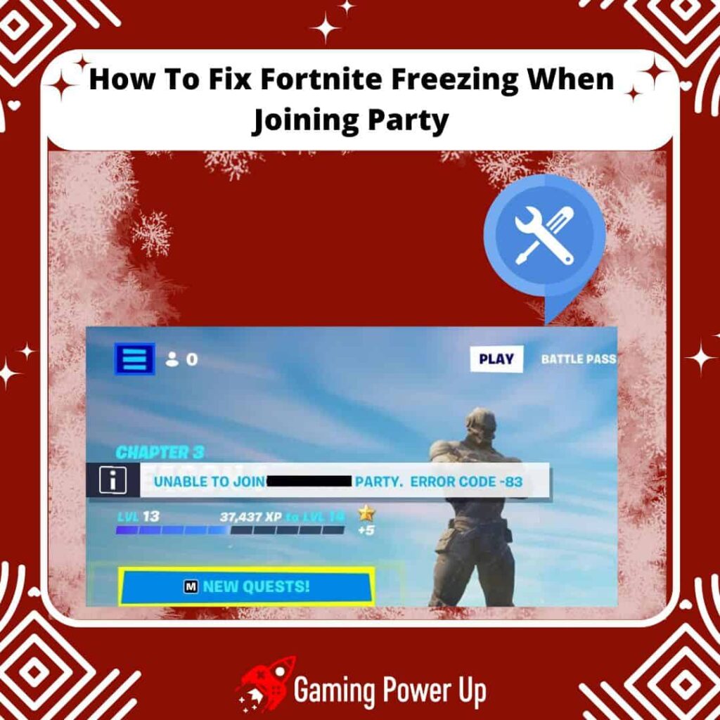 how to fix Fortnite freezing when joining party