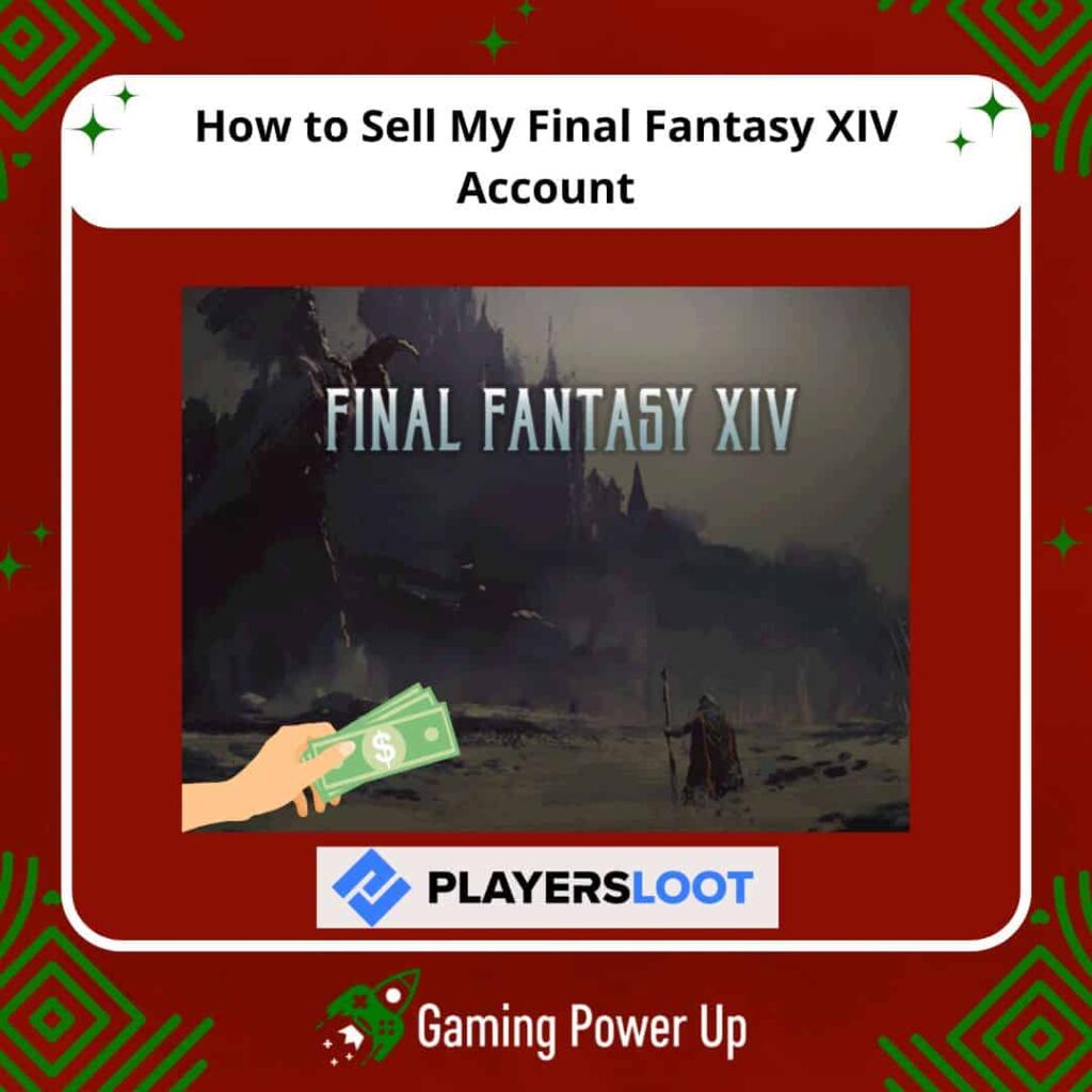 how to sell my final fantasy XIV account